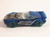 2013 Hot Wheels HW Racing X-Raycers Nerve Hammer Clear Blue Die Cast Toy Car Vehicle