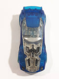 2013 Hot Wheels HW Racing X-Raycers Nerve Hammer Clear Blue Die Cast Toy Car Vehicle