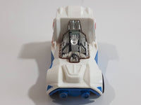 2013 Hot Wheels HW Racing Rennen Rig White Blue Die Cast Toy Car Vehicle