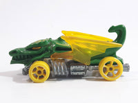 2014 Hot Wheels HW City: Medieval Rides Dragon Blaster Green Die Cast Toy Car Vehicle