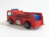 1982 Hot Wheels Fire Eater Red Fire Truck Die Cast Toy Car Vehicle - BW - Blue Lights