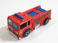 1982 Hot Wheels Fire Eater Red Fire Truck Die Cast Toy Car Vehicle - BW - Blue Lights