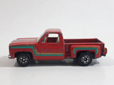 1980s Yatming Chevy Stepside Red Pickup Truck No. 1601 Die Cast Toy Car Vehicle - Made in China