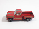 1980s Yatming Chevy Stepside Red Pickup Truck No. 1601 Die Cast Toy Car Vehicle - Made in China