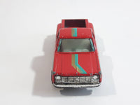 1980s Yatming Chevy Stepside Red Pickup Truck No. 1601 Die Cast Toy Car Vehicle - Made in China