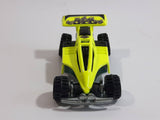 2002 Hot Wheels Shock Factor Fluorescent Yellow and Black Die Cast Toy Car Vehicle