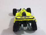 2002 Hot Wheels Shock Factor Fluorescent Yellow and Black Die Cast Toy Car Vehicle