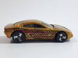 2004 Hot Wheels Zero-G Dodge Charger R/T Metalflake Gold Die Cast Toy Car Vehicle