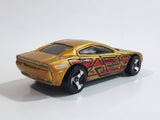 2004 Hot Wheels Zero-G Dodge Charger R/T Metalflake Gold Die Cast Toy Car Vehicle