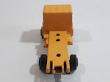 Vintage Yatming Semi Delivery Truck Yellow Die Cast Toy Car Vehicle