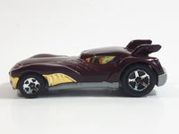 2012 Hot Wheels Howlin' Heat Metalflake Burgundy Die Cast Toy Car Vehicle