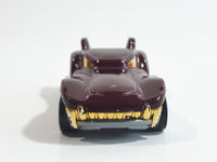 2012 Hot Wheels Howlin' Heat Metalflake Burgundy Die Cast Toy Car Vehicle