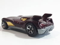 2012 Hot Wheels Howlin' Heat Metalflake Burgundy Die Cast Toy Car Vehicle