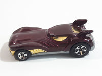 2012 Hot Wheels Howlin' Heat Metalflake Burgundy Die Cast Toy Car Vehicle