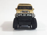 2007 Hot Wheels Hummer H2 Metalflake Gold Die Cast Toy Car Vehicle