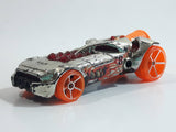 2011 Hot Wheels Thrill Racers - Volcano Rocket Fire Chrome Die Cast Toy Car Vehicle