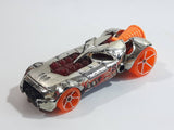 2011 Hot Wheels Thrill Racers - Volcano Rocket Fire Chrome Die Cast Toy Car Vehicle