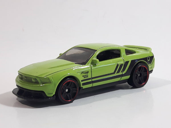 2017 Hot Wheels Muscle Mania Mustang Boss 302 Laguna Seca Lime Green Die Cast Toy Car Vehicle