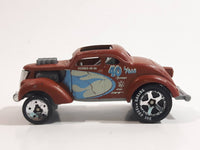 2009 Hot Wheels Racing Pass'n Gasser Flat Brown Die Cast Toy Race Car Vehicle