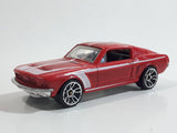 2010 Hot Wheels Night Burnerz 1967 Ford Mustang Red Die Cast Toy Muscle Car Vehicle