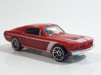 2010 Hot Wheels Night Burnerz 1967 Ford Mustang Red Die Cast Toy Muscle Car Vehicle