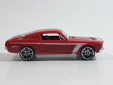 2010 Hot Wheels Night Burnerz 1967 Ford Mustang Red Die Cast Toy Muscle Car Vehicle