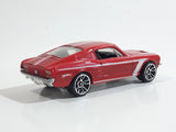 2010 Hot Wheels Night Burnerz 1967 Ford Mustang Red Die Cast Toy Muscle Car Vehicle