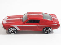 2010 Hot Wheels Night Burnerz 1967 Ford Mustang Red Die Cast Toy Muscle Car Vehicle