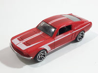 2010 Hot Wheels Night Burnerz 1967 Ford Mustang Red Die Cast Toy Muscle Car Vehicle