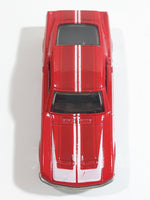 2010 Hot Wheels Night Burnerz 1967 Ford Mustang Red Die Cast Toy Muscle Car Vehicle