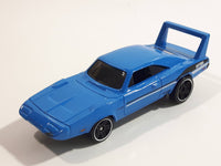 2017 Hot Wheels Muscle Mania '69 Dodge Charger Daytona Blue Die Cast Toy Muscle Car Vehicle