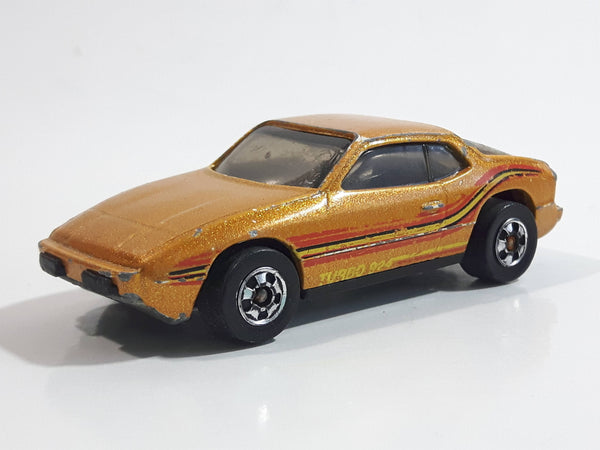 1983 Hot Wheels Upfront 924 Metalflake Gold Die Cast Toy Car Vehicle