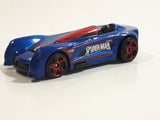 2015 Hot Wheels Ultimate Spider-Man vs The Sinister 6 Monoposto Blue Die Cast Toy Car Vehicle