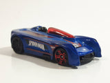 2015 Hot Wheels Ultimate Spider-Man vs The Sinister 6 Monoposto Blue Die Cast Toy Car Vehicle