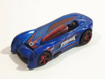 2015 Hot Wheels Ultimate Spider-Man vs The Sinister 6 Monoposto Blue Die Cast Toy Car Vehicle