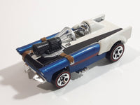 2014 Hot Wheels LFL Star Wars Han Solo Car Dark Blue and White Die Cast Toy Race Car Vehicle with Red Line Wheels