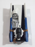 2014 Hot Wheels LFL Star Wars Han Solo Car Dark Blue and White Die Cast Toy Race Car Vehicle with Red Line Wheels