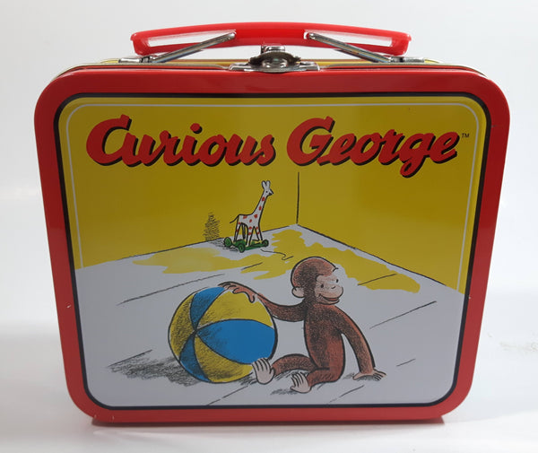 2000 Curious George Small Tin Metal Lunch Box