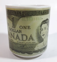 Novelty Collectible 1973 $1 Canadian Bill Currency Cash Money Ceramic Coffee Mug