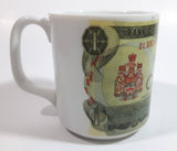 Novelty Collectible 1973 $1 Canadian Bill Currency Cash Money Ceramic Coffee Mug