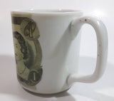 Novelty Collectible 1973 $1 Canadian Bill Currency Cash Money Ceramic Coffee Mug