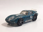 2007 Hot Wheels Shelby Cobra Daytona Coupe Metallic Dark Teal Die Cast Toy Car Vehicle