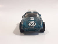 2007 Hot Wheels Shelby Cobra Daytona Coupe Metallic Dark Teal Die Cast Toy Car Vehicle