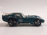 2007 Hot Wheels Shelby Cobra Daytona Coupe Metallic Dark Teal Die Cast Toy Car Vehicle