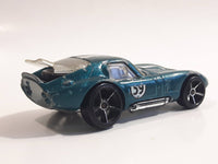 2007 Hot Wheels Shelby Cobra Daytona Coupe Metallic Dark Teal Die Cast Toy Car Vehicle