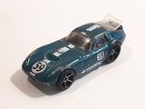 2007 Hot Wheels Shelby Cobra Daytona Coupe Metallic Dark Teal Die Cast Toy Car Vehicle