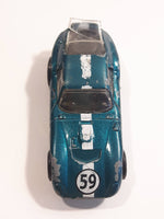 2007 Hot Wheels Shelby Cobra Daytona Coupe Metallic Dark Teal Die Cast Toy Car Vehicle