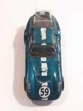 2007 Hot Wheels Shelby Cobra Daytona Coupe Metallic Dark Teal Die Cast Toy Car Vehicle