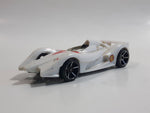 2008 Hot Wheels Speed Racer Movie Mach 6 White Plastic Die Cast Toy Car Vehicle OH5