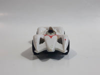 2008 Hot Wheels Speed Racer Movie Mach 6 White Plastic Die Cast Toy Car Vehicle OH5